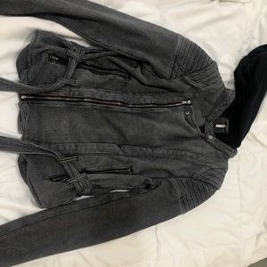 free people black utility jacket